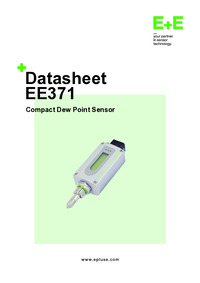 Thumbnail of document Data Sheet - EE371 Dew Point / Temperature Transmitter